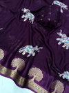 Tew Soft Georgette Jacquard Viewing Saree Wholesalers In Delhi